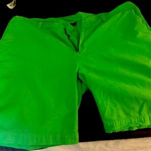 Men’s Polo Golf Shorts, lime green, size 38